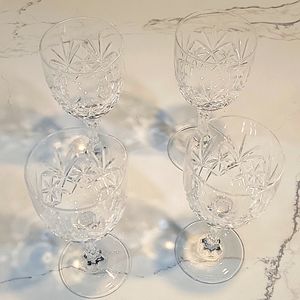 Crystal wine glasses